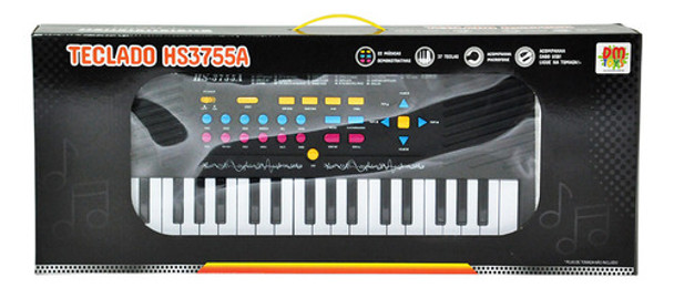 Teclado Infantil Musical 37 Teclas Com Microfone Dm Toys 0