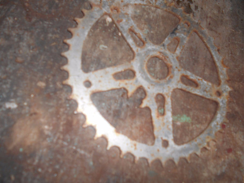 Antiguo Plato De Bicicleta 18cm 0