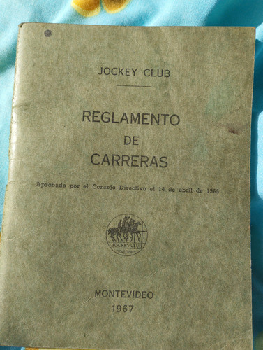 Reglamento De Carreras Jockey Club De Montevideo.. 0