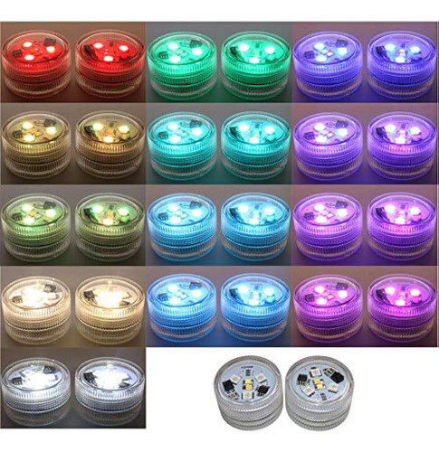 20pcs Luces Led Sumergibles Populares A Prueba De Agua Peque 0