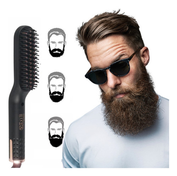 Escova De Alisamento Barba Cabelo 2em1 Profissional S/frizz 0 Escova De Alisamento Barba Cabelo 2em1 Profissional S/frizz 0