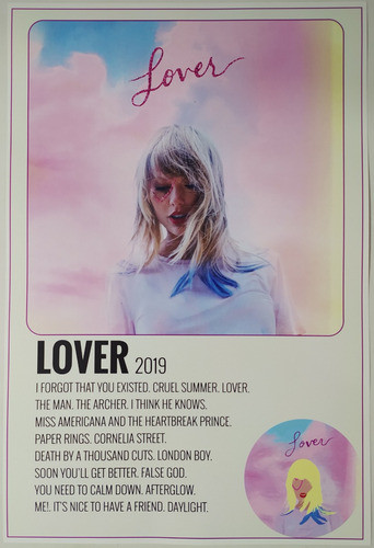 Poster Lamina Taylor Swift Lover Laser Clasicos 0
