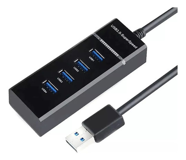 Hub Cabo Usb 3.0 Extensor 4 Porta Multiplica Conexão Ley200 0