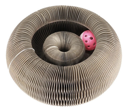 Rascador Carton Magico Cambia Formas Con Pelota 0