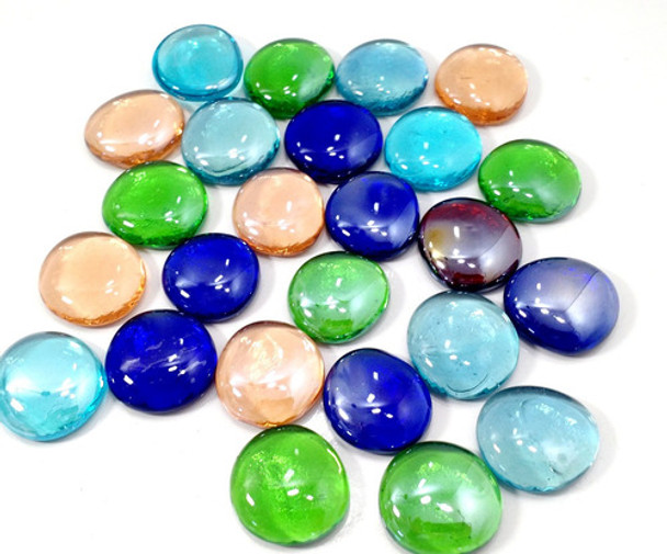 Gemas Grandes De Vidrio  Bolsa De 25 Unidades Multicolor 0