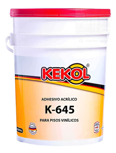 Adhesivo Acrilico Para Pisos Vinilicos. K-645 X 10kg 0