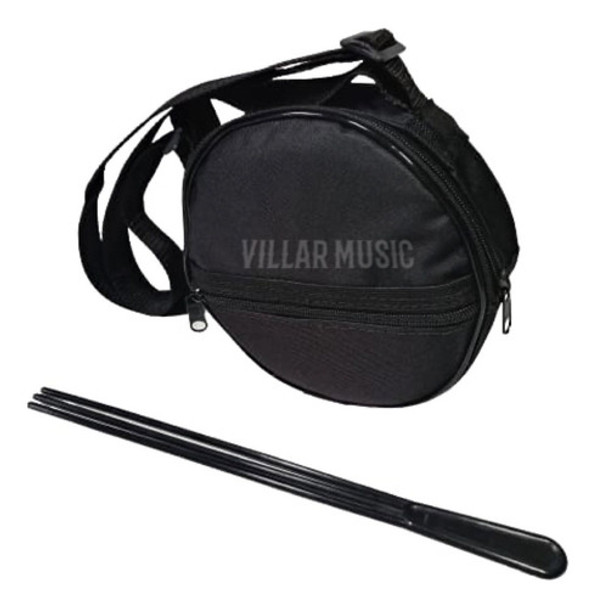 Capa Bag Para Tamborim  Extra Luxo + Baqueta Tripla Torelli 0