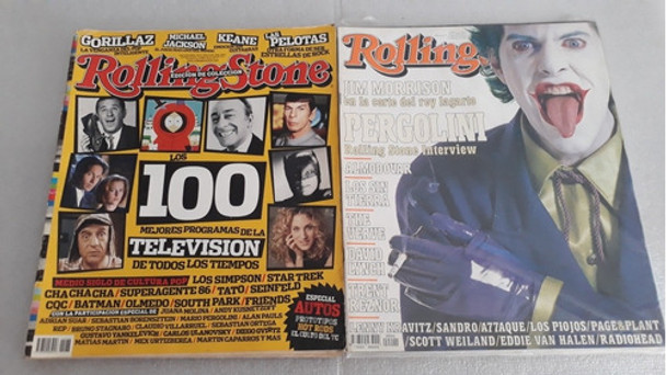 Rolling Stone Lote De 10 Revistas. Se Vende Lote Completo. 0