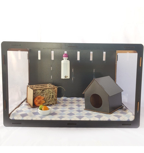 Gaiola Para Porquinho Da Índia Tipo Terrário De Mini Coelho 0