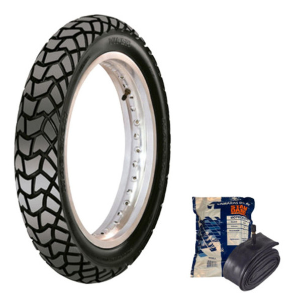 Kit Pneu Trail Viper 110/90-17 Tras Maggion + Camara Mj17 0
