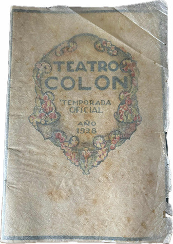 Programa Oficial Teatro Colón - Año 1928 0