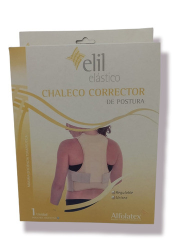 Chaleco Corrector De Postura Elil. Regulable. Unisex.t0 A T3 0