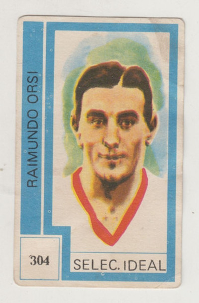 Futbol Raimundo Orsi Idolo Argentina Figurita Uruguay 1974 0 Futbol Raimundo Orsi Idolo Argentina Figurita Uruguay 1974 0