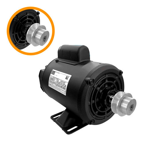 Motor Elétrico Monofásico Betoneira 1cv Weg Baixa Rotação 0