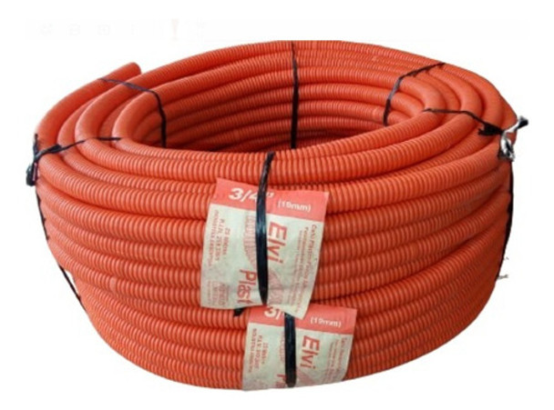 Pack X 2 Rollos Corrugado 3/4  Naranja (x 25mts C/u) 0