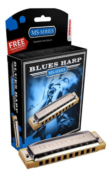 Hohner Armonica 20 Voces Blues Harp En Tono Sol Con Estuche 0