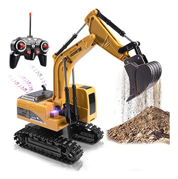 Excavadora De Control Remoto Camión De Juguete Excavadora Rc 0