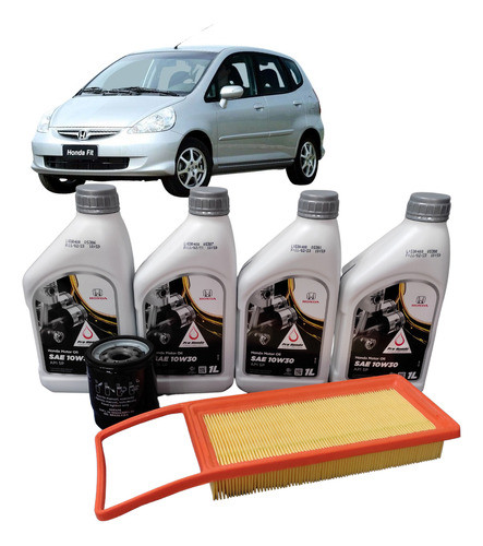 Kit Troca Óleo 10w30 Honda Fit 1.4 2003 2004 2005 2006 2008 0