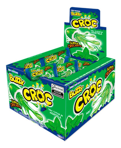 Chiclete Buzzy Croc Hortelã C/45 0