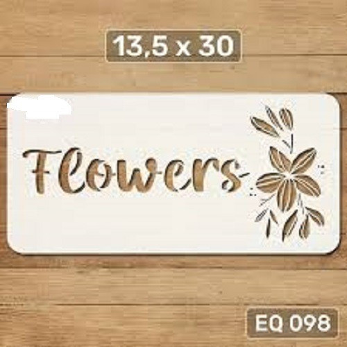 Stencil Eq Arte 14x30 Cm Mod98 Primavera {003-00018_98} 0