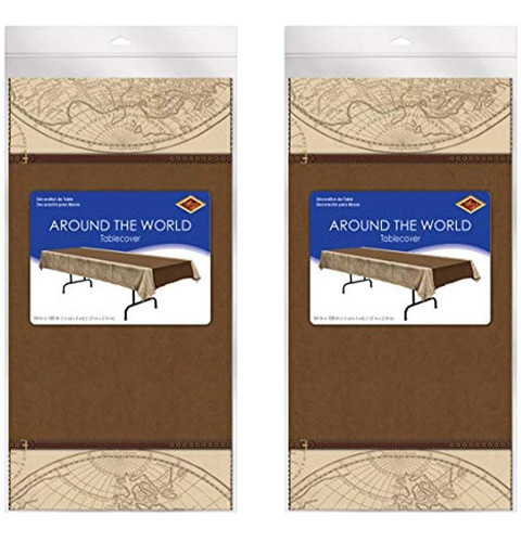 Around The World Plastic Rectangular Table Covers Vajilla De 0