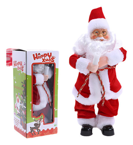 Navidad Santa Claus Figura Eléctrica Música Cantar Juguete A 0