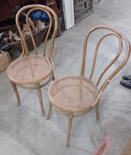 Antiguas  Sillas Thonet Esterilla Vegetal 0