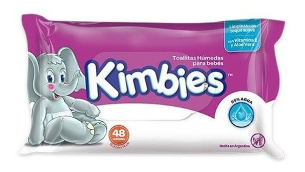 Kimbies Toallitas Húmedas Para Bebés 5 Paquetes X48 Unidades 0