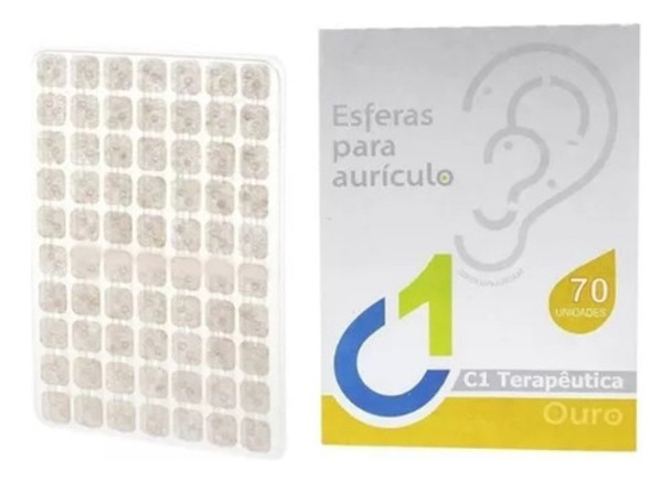 Auriculoterapia Balines Puntos De Cristal  Oro 700 Un 0