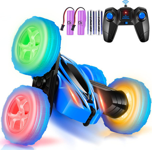 Auto Control Remoto Acrobático Giro 360° Flymevac  Azul 0