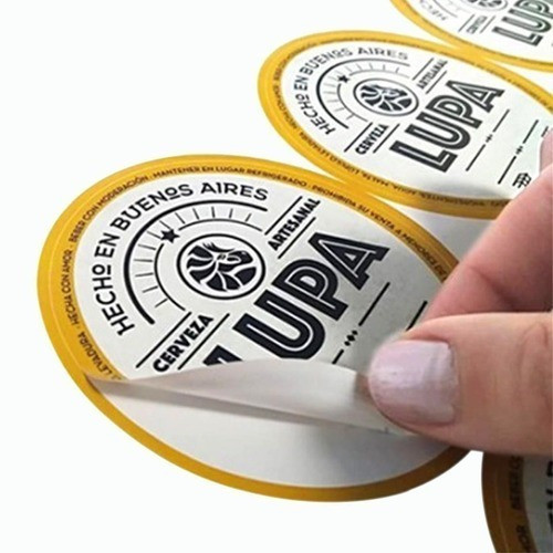 Etiquetas Stickers Personalizados Troquelados. Vinilo Imp 0