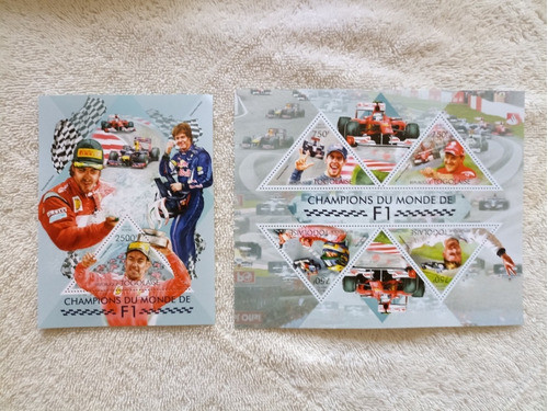Bloco E Série Selos - Campeões Da Fórmula 1. 0
