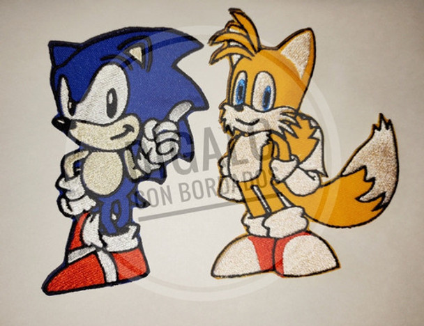 Aplique Parche Bordado Sonic 0