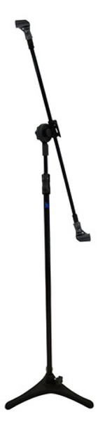 Pedestal De Palco Para 2 Microfones Pés De Ferro + Cachimbo 0