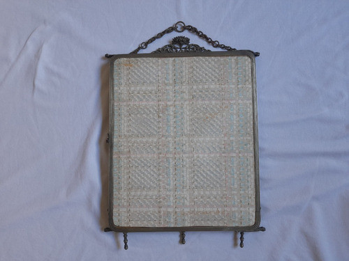 Antiguo Espejo Frances De Bronce, Triptico. 0