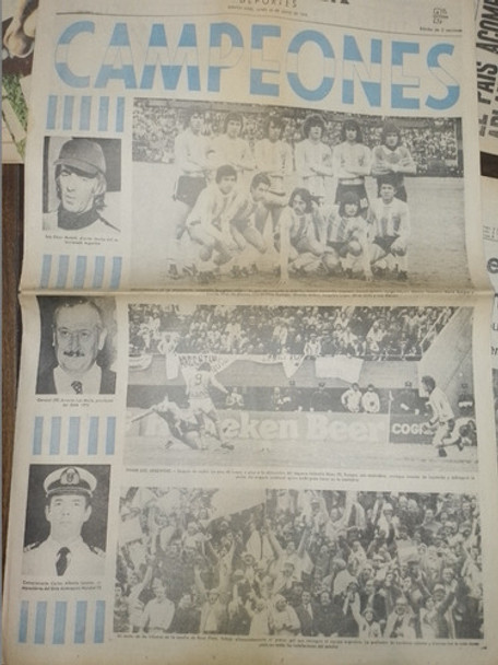 Diario * La Prensa * Argentina Campeon Mundial 1978 0