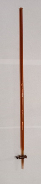 Antigua Bureta Color Ámbar 25 Ml  Robinete Imperio Alemán 0