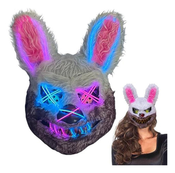 Máscara De Conejo Aterrador De Halloween, Máscara 0