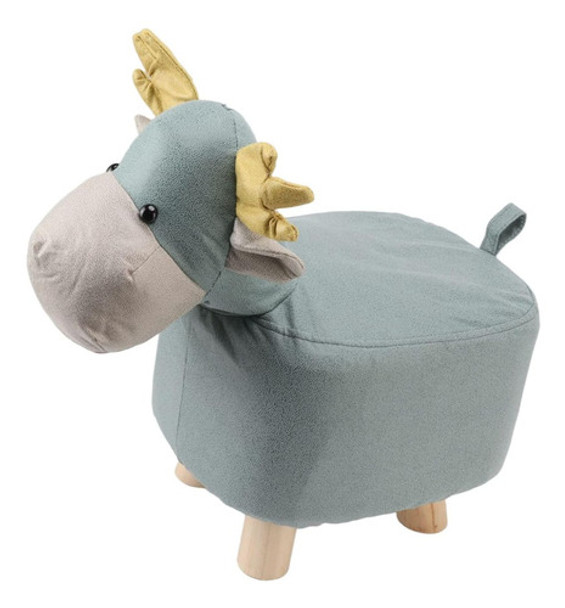 Banqueta Infantil Ciervo Con Pies De Madera 0