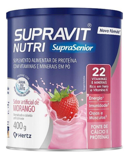 Supravit Nutri Suprasenior Sabor Morango Com 400g 0