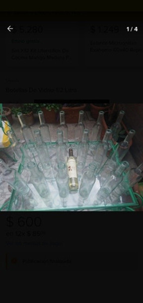 Envases De Vidrio 1/2 Litro ( 24 Unidades) 0