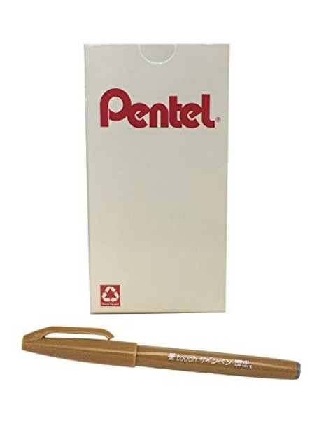 Pentel Arts Sign Pen Touch, Punta De Pincel De Fude, Tinta O 0 Pentel Arts Sign Pen Touch, Punta De Pincel De Fude, Tinta O 0