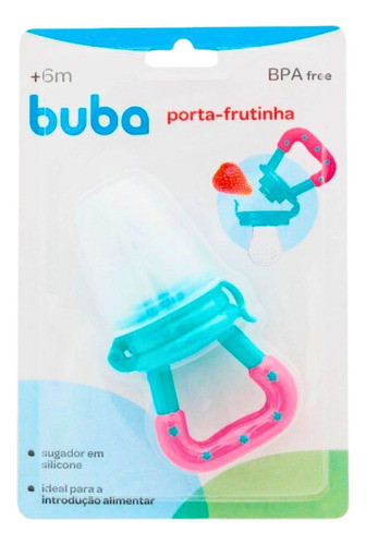 Porta Fruta Introdução Alimentar De Silicone 12629 - Buba 0