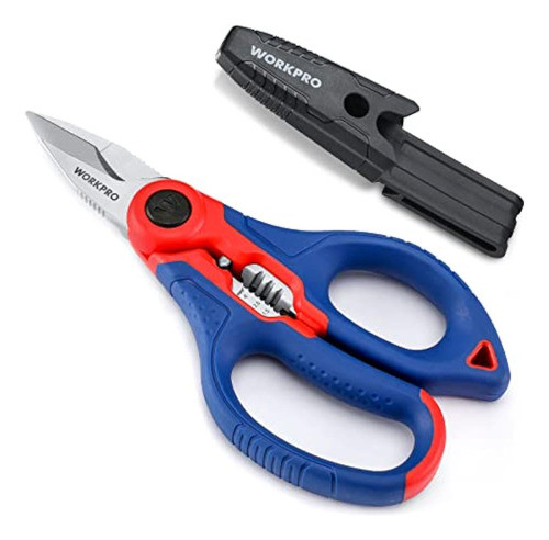 Workpro Tijeras De Electricistas Inoxidables, 0