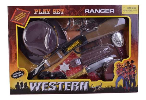 Juego De Vaquero Con Sombrero Y Accesorios Completo Playset 0