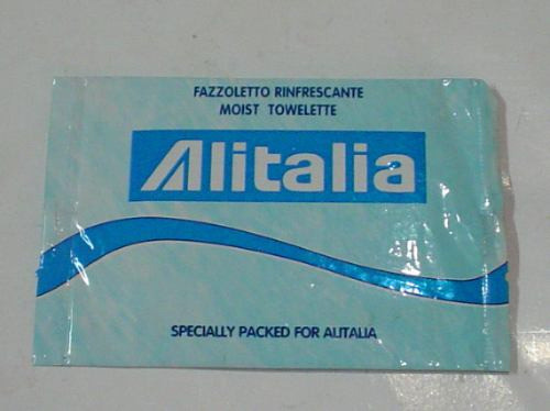 Pañuelos Refrescante Linea Aerea Alitalia Avion Aviacion 0
