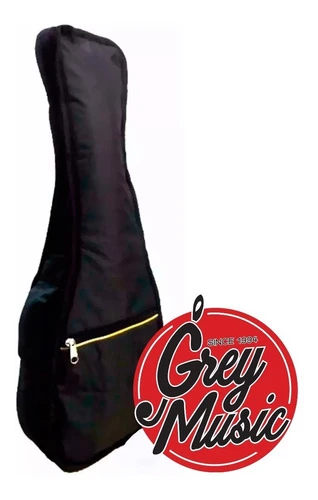 Funda Para Ukelele Soprano K2 Color Negra - Grey Music - 0