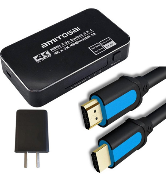 Switch Hdmi 3x1 Amitosai Combo Para Cine En Casa Hdmi4kv21.5 0 Switch Hdmi 3x1 Amitosai Combo Para Cine En Casa Hdmi4kv21.5 0
