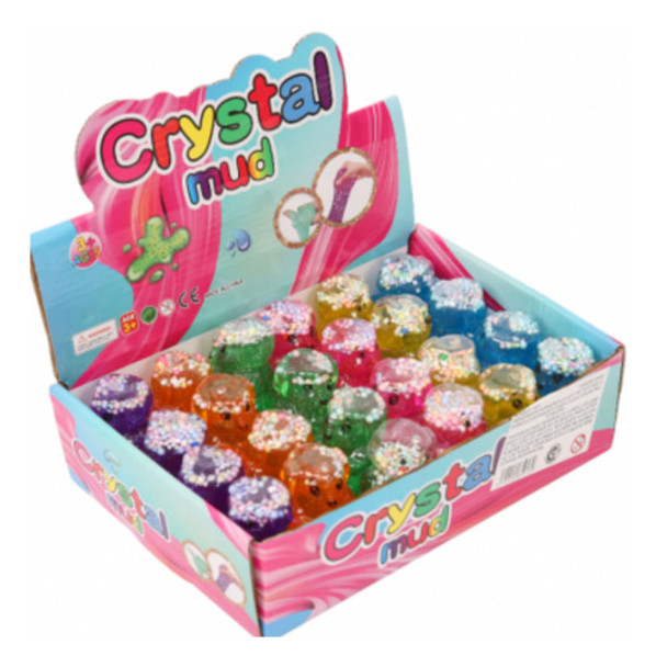 Caja X 24 Unidades De Slime Brillante Con Pelotitas! 0