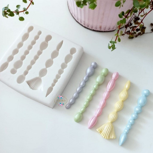 Molde De Silicone Acabamento Cordas 5 Modelos 0